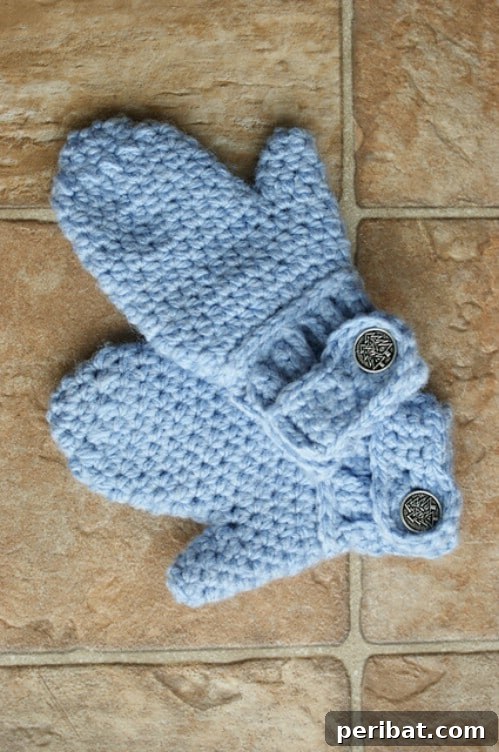 Snuggle Up: 30 Mitten Patterns to Knit or Crochet for Instant Warmth 8 Easy Button Cuff Mittens