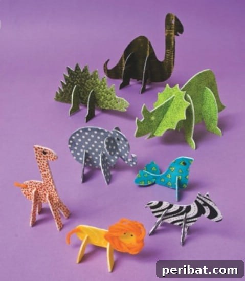 35+ Ingenious No-Sew Craft Ideas 34 A collection of adorable no-sew fabric animals, perfect for kids' play or decor
