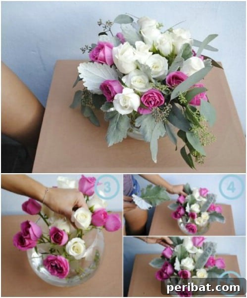 10 Ingenious Fishbowl Upcycles for Stylish Interiors 6 DIY Floral Centerpiece