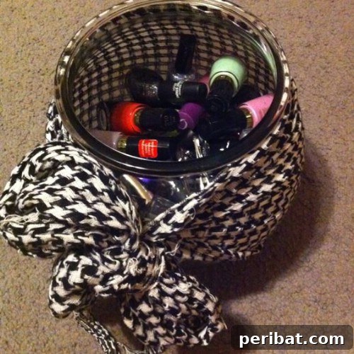 10 Ingenious Fishbowl Upcycles for Stylish Interiors 7 Upcycled Fish Bowl Nail Polish Organizer