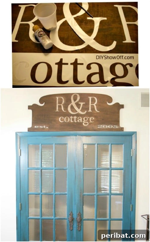 Upcycled Headboard Door Pediment