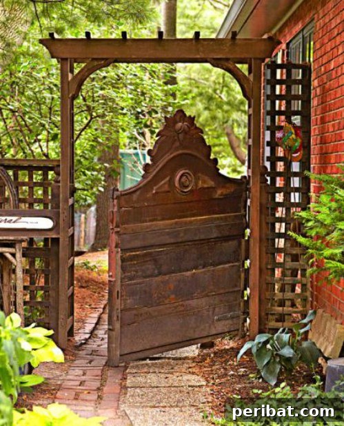 DIY Headboard Garden Gate