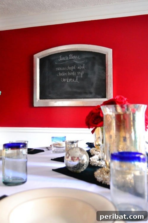 Repurposed Headboard Chalkboard
