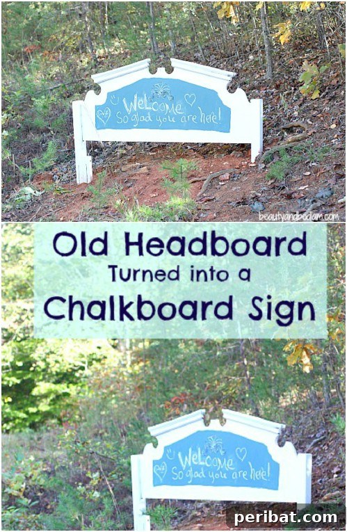 DIY Headboard Welcome Sign