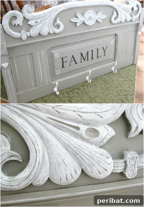 Upcycled Headboard Coat Rack