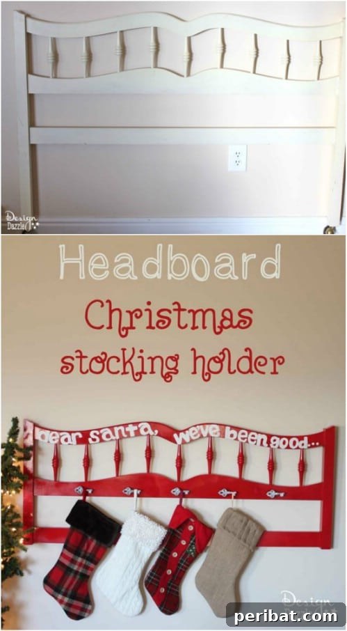 DIY Christmas Stocking Holder