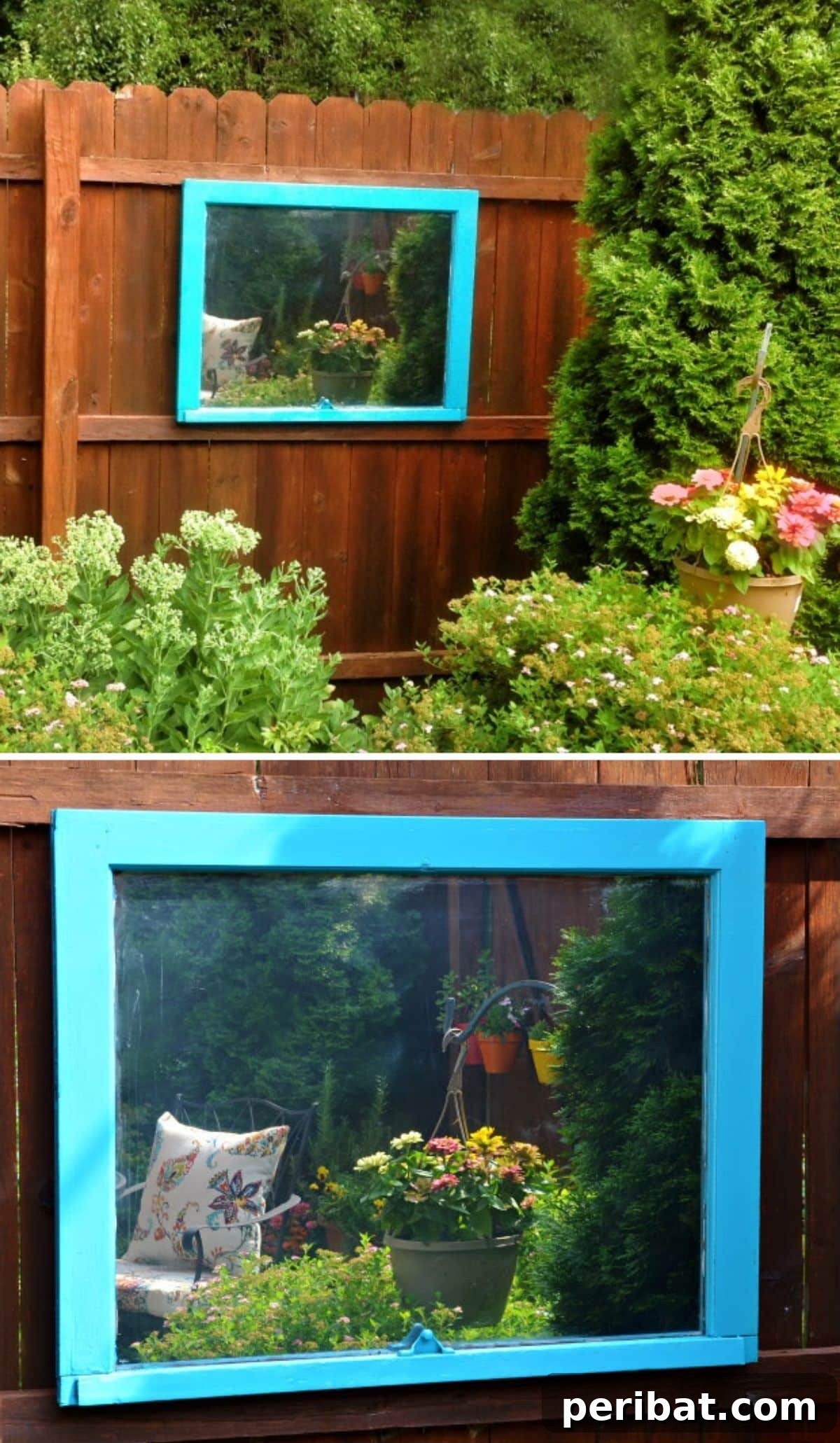 DIY Outdoor Garden Mirror