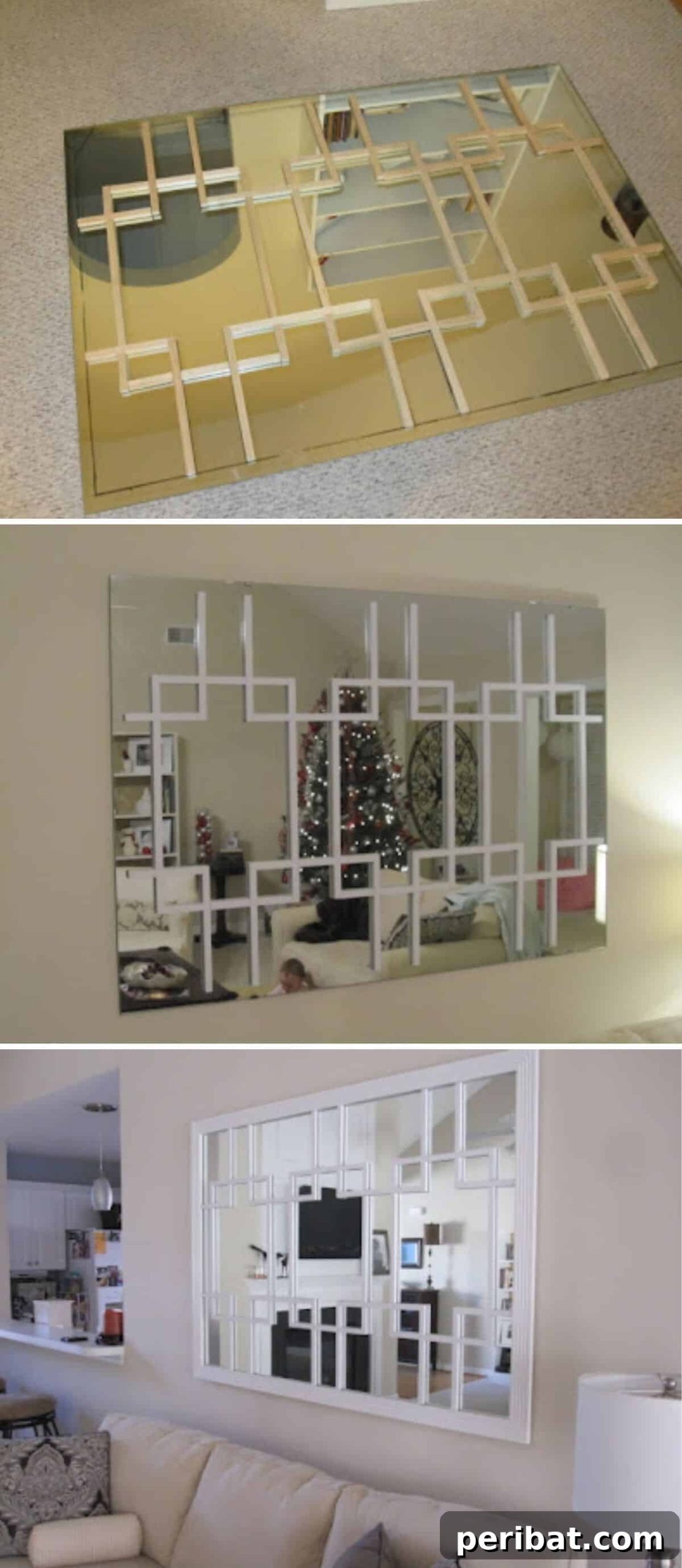 Retro Looking Trellis Mirror