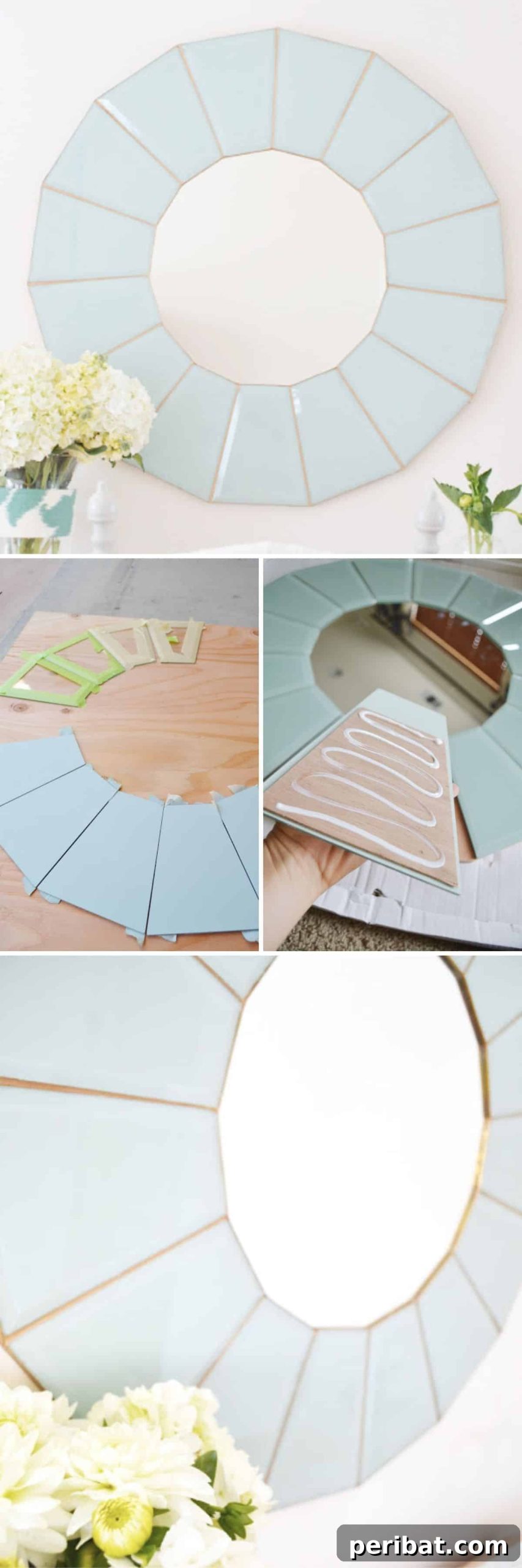 Repurposed Retro Chandelier Mirror