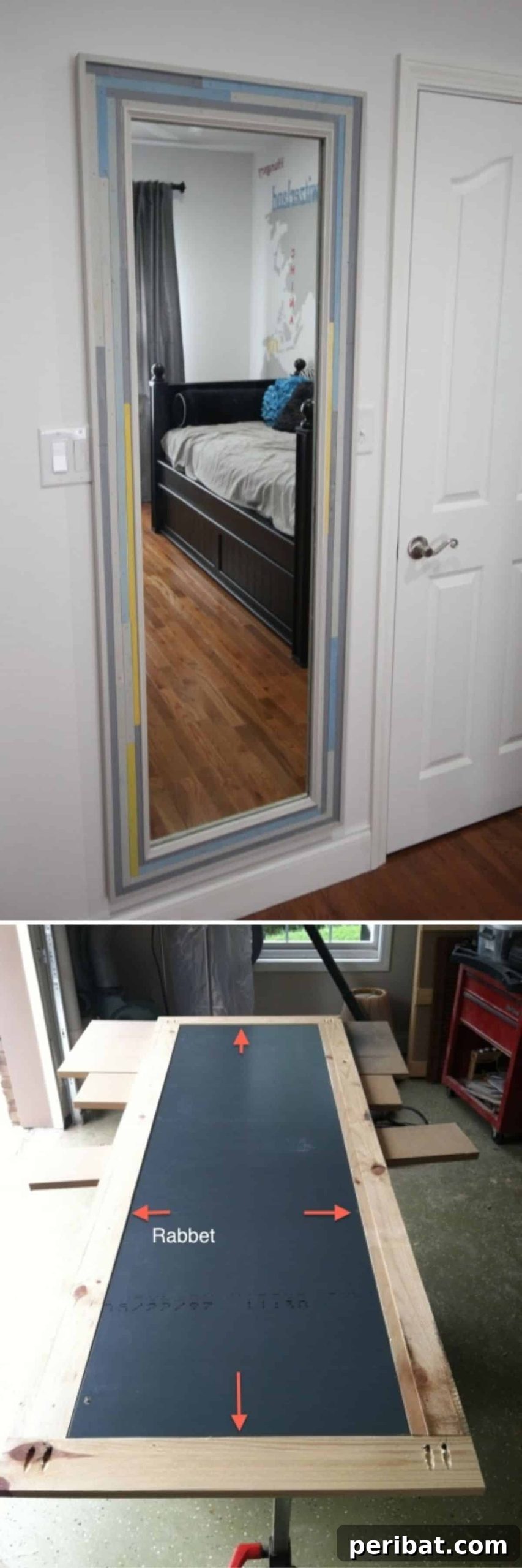 Easy DIY Framed Mirror