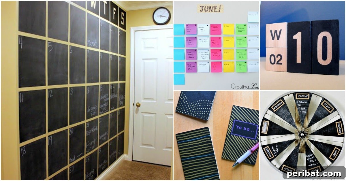 25 DIY Calendars And Planners To Start Off The New Year Organized 