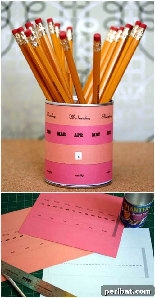 Pencil Holder Perpetual Calendar