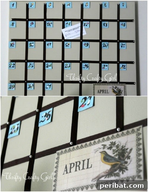 DIY Canvas Calendar