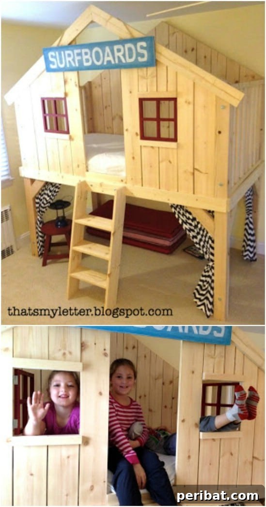 Affordable Elegance 35 DIY Pottery Barn Inspired Decor Ideas 14 Adorable Clubhouse Fort Bed