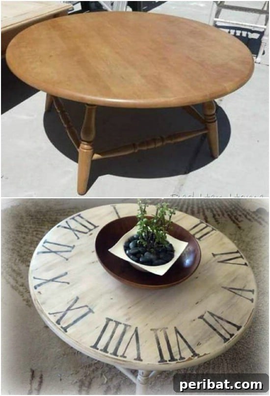 Affordable Elegance 35 DIY Pottery Barn Inspired Decor Ideas 16 Gorgeous Pottery Barn Knockoff Clock Table