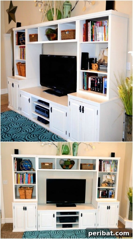 Affordable Elegance 35 DIY Pottery Barn Inspired Decor Ideas 19 Pottery Barn Media Center Knockoff