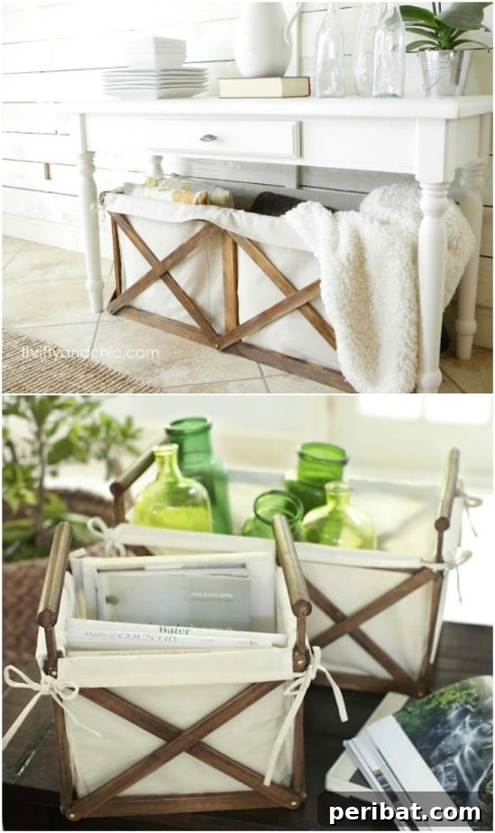 Affordable Elegance 35 DIY Pottery Barn Inspired Decor Ideas 27 DIY Wood And Canvas Crates