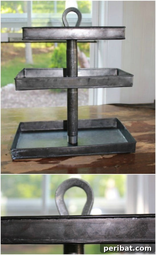 Affordable Elegance 35 DIY Pottery Barn Inspired Decor Ideas 36 Rustic Triple Tiered Tray