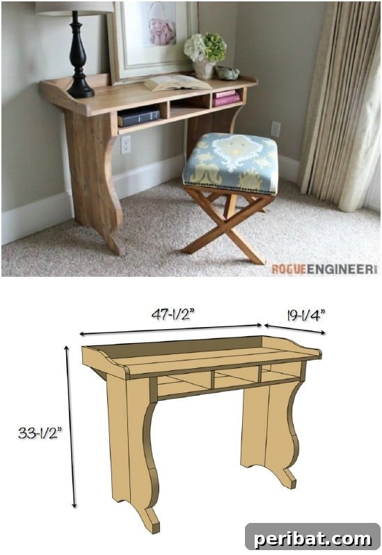 Affordable Elegance 35 DIY Pottery Barn Inspired Decor Ideas 9 DIY Sicily Writing Desk