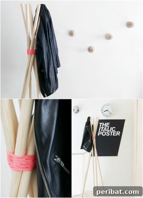 Elevate Your Entryway 25 DIY Coat Rack Projects 11 Easy DIY Coat Tree Stand