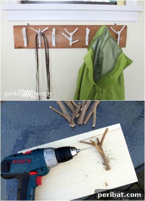 Elevate Your Entryway 25 DIY Coat Rack Projects 12 DIY Rustic Twig Coat Rack