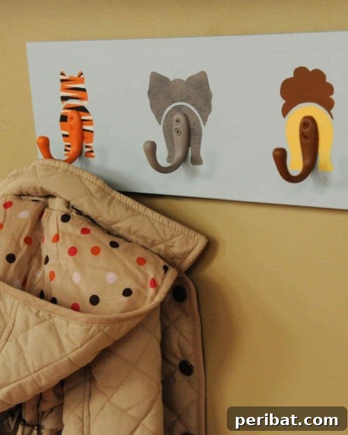 Elevate Your Entryway 25 DIY Coat Rack Projects 5 DIY Animal Tail Coat Hooks