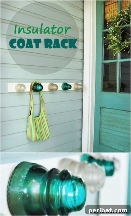 Elevate Your Entryway 25 DIY Coat Rack Projects 8 DIY Industrial Insulator Coat Rack