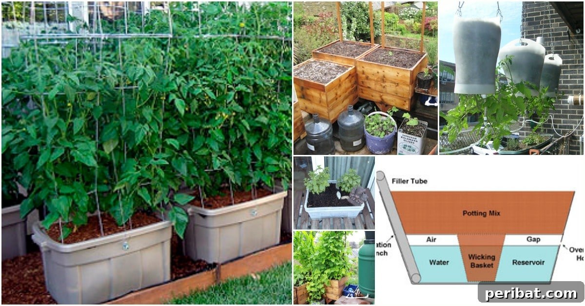 15 DIY Self Watering Planters That Make Container Gardening Easy