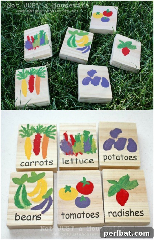 Elevate Your Garden: 25 DIY Markers for Beauty and Organization 18 DIY Painted Wooden Block Markers