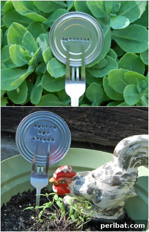 Elevate Your Garden: 25 DIY Markers for Beauty and Organization 20 Upcycled Plastic Spoon Plant Markers