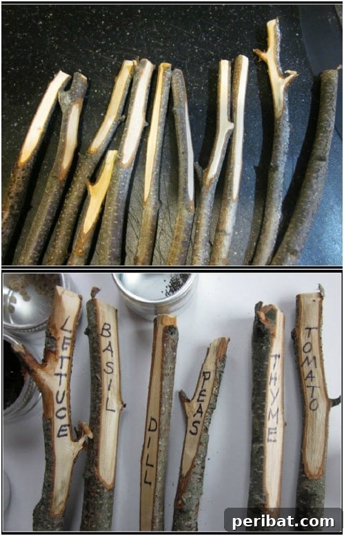 Elevate Your Garden: 25 DIY Markers for Beauty and Organization 23 Stick And Twig Garden Markers