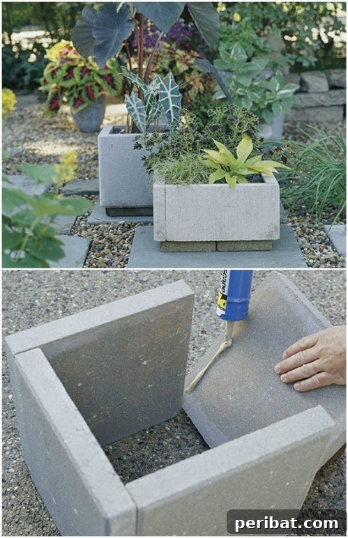 Dış Mekanlara Estetik Katan 25 Kendin Yap Saksı Fikri 19 DIY Repurposed Paver Planters: Concrete Garden Beds from Leftover Pavers