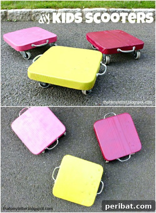 DIY Wooden Sit And Scoot