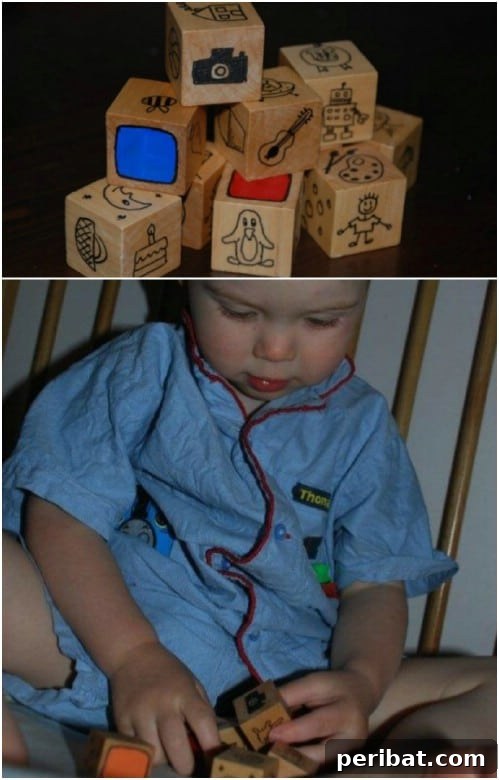 DIY Wooden Story Cubes