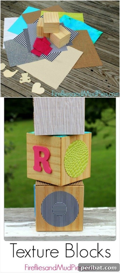 Handmade Wooden Texture Blocks