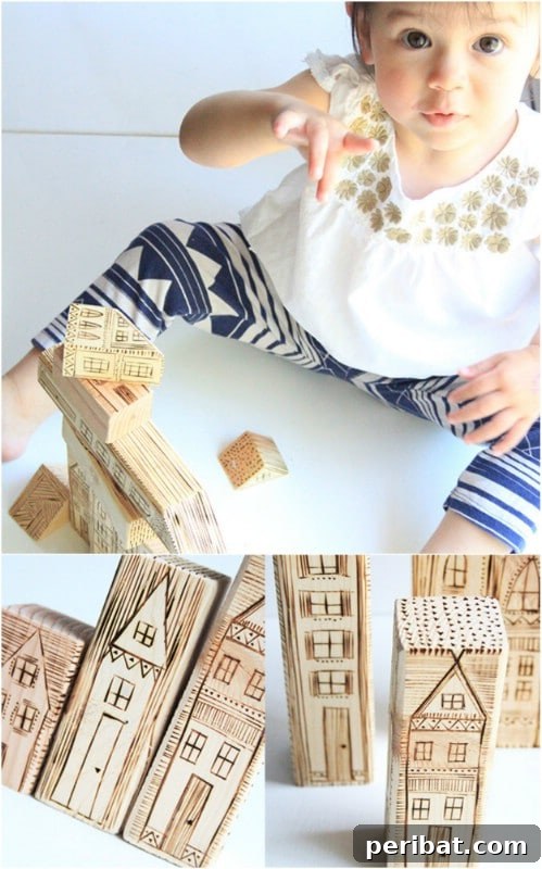 DIY Wood Burned Blocks