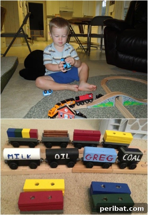 DIY Wooden Train Tracks