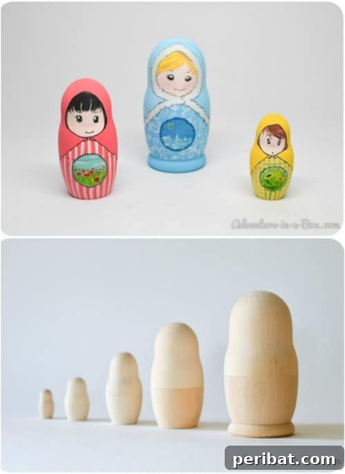 Educational Wooden Nesting Dolls