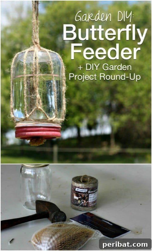 Rustic Jute Butterfly Feeder