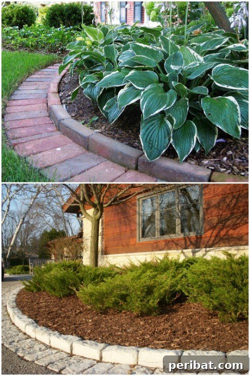 Gorgeous DIY Cobblestone Edging