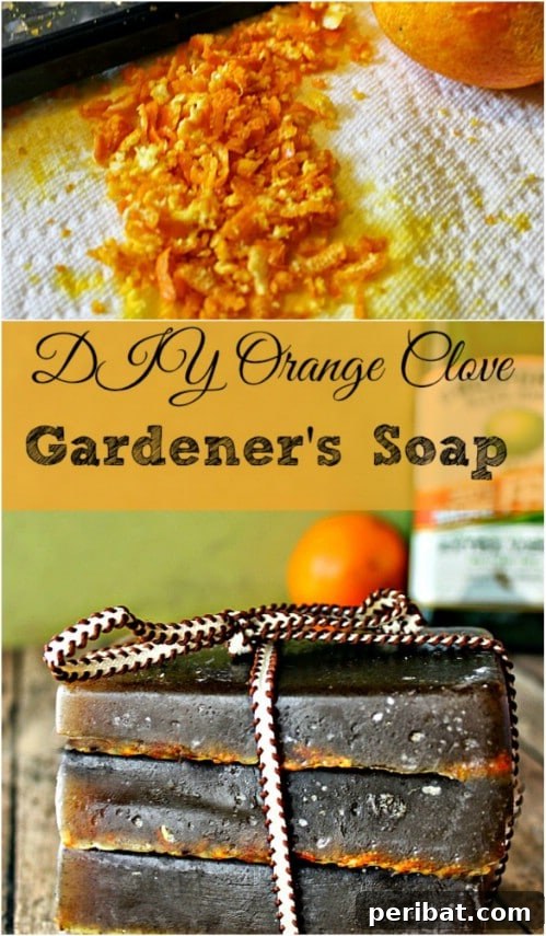 20 Creative Homemade Gifts for Garden Enthusiasts 13 DIY Orange Clove Gardener Soap