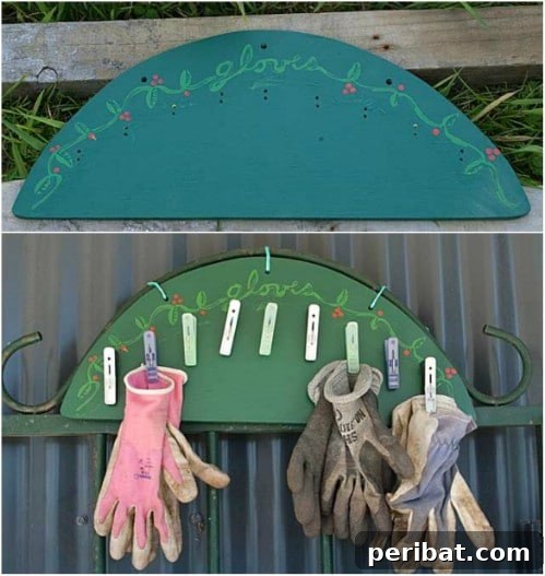 20 Creative Homemade Gifts for Garden Enthusiasts 14 Easy DIY Garden Glove Rack