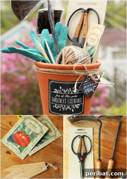 20 Creative Homemade Gifts for Garden Enthusiasts 6 DIY Gardener’s Gift Basket