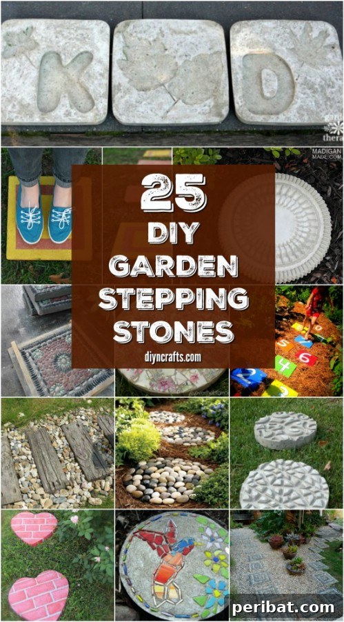 20 Creative Homemade Gifts for Garden Enthusiasts 9 DIY Garden Stepping Stones