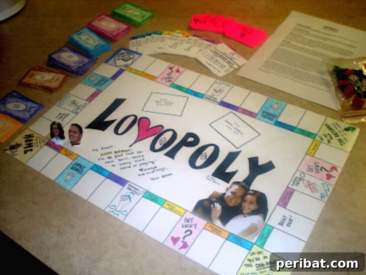 25 DIY Valentine's Gifts Crafted with Love for Him 20 Cute Loveopoly Board Game