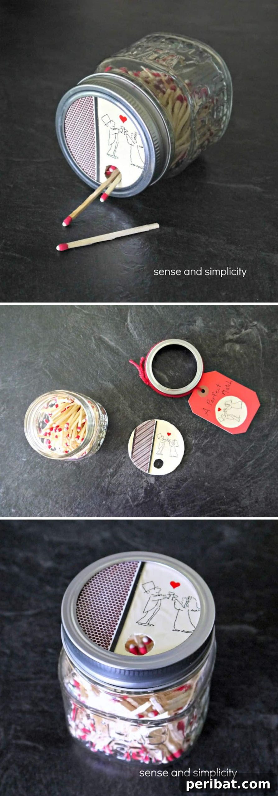 25 DIY Valentine's Gifts Crafted with Love for Him 25 DIY Mason Jar Matchbox