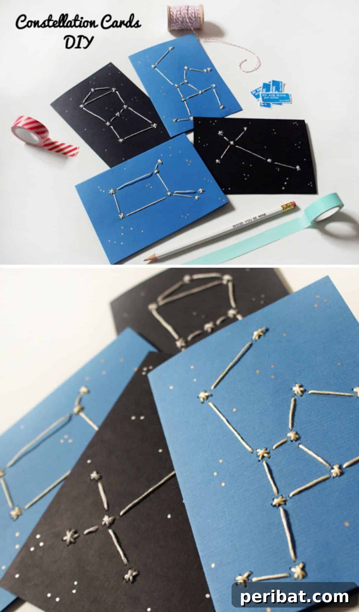 25 DIY Valentine's Gifts Crafted with Love for Him 26 Star Crossed Lover Constellation Cards