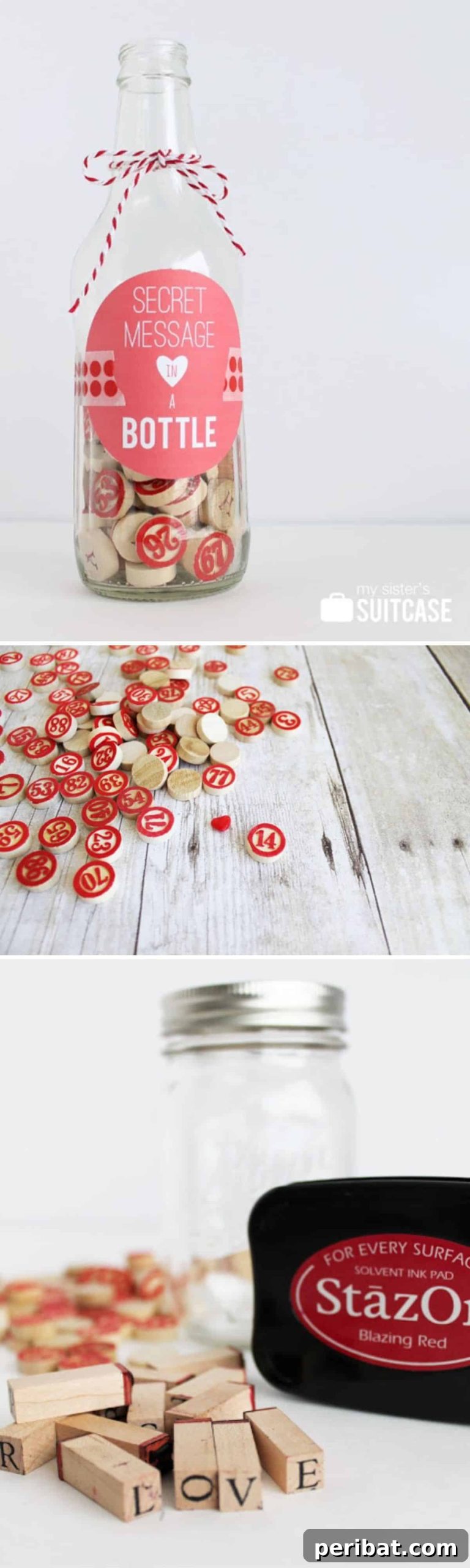 25 DIY Valentine's Gifts Crafted with Love for Him 3 Secret Message In A Bottle Gift