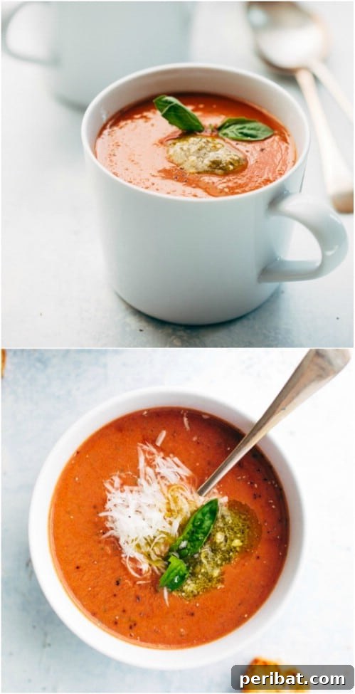 Exquisite Valentine's Day Delights for Two 18 Slow Cooker Parmesan Basil Tomato Soup