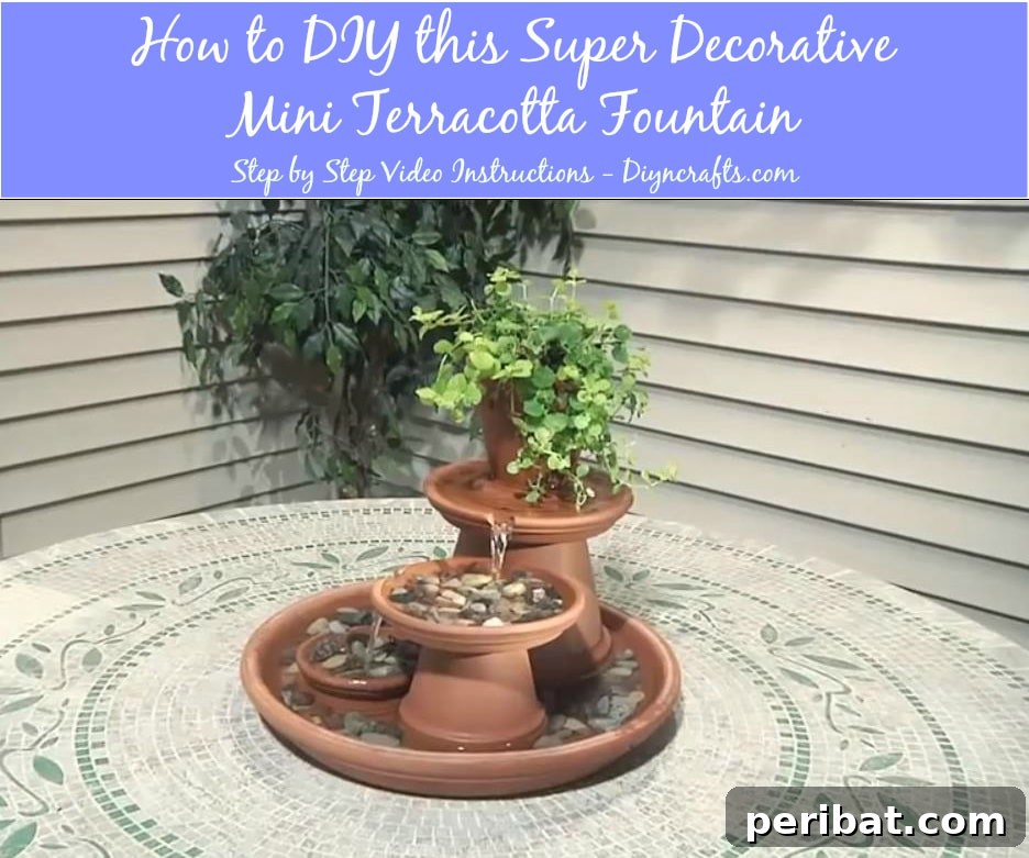 How to DIY this Super Decorative Mini Terracotta Fountain